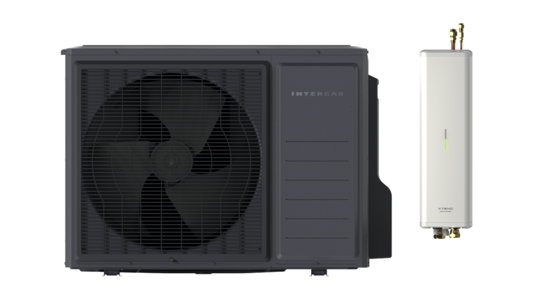cool grey odu and xtend idu front view opague render